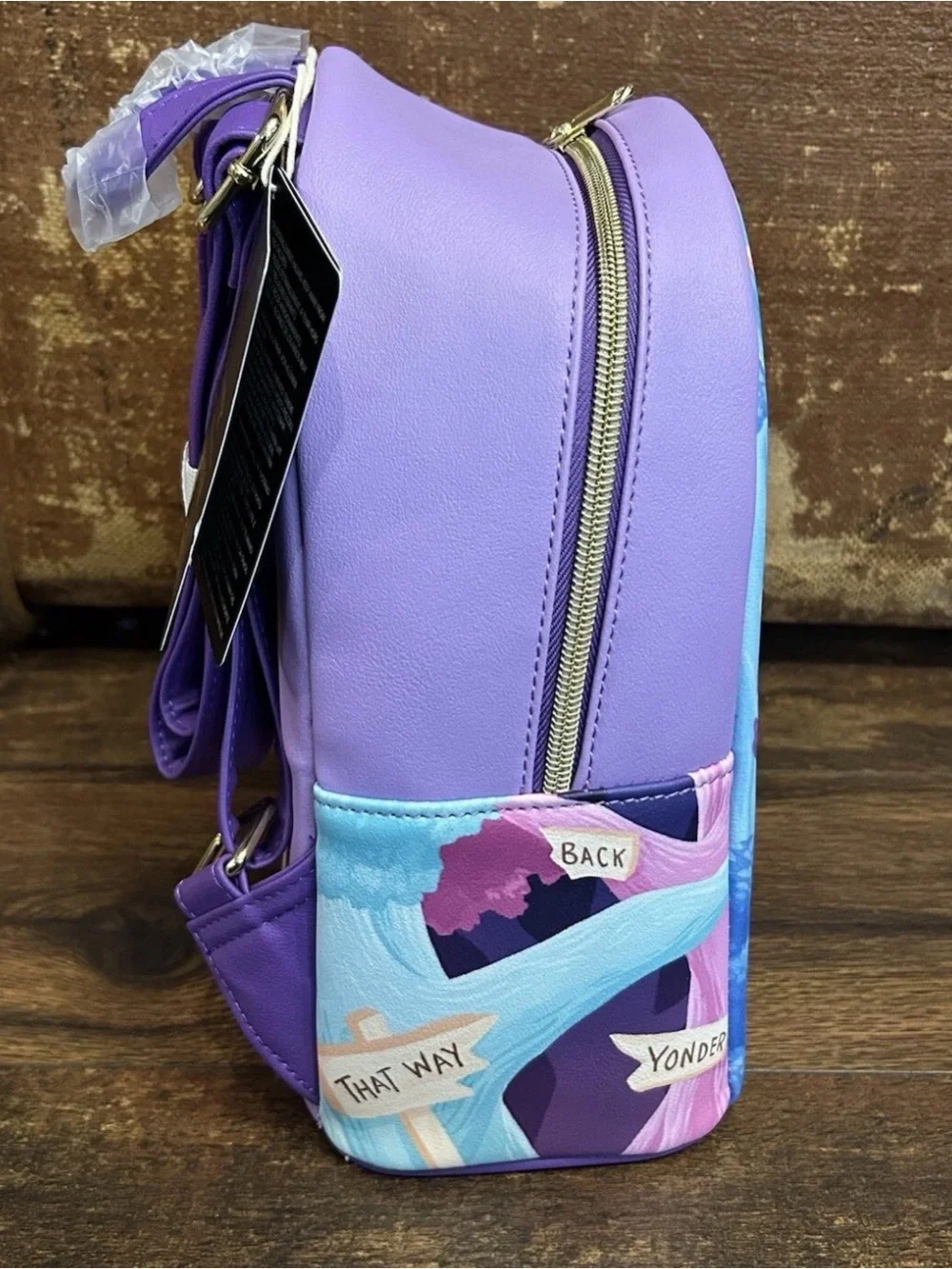 NEW w Tags Loungefly Disney ALICE In Wonderland CHESHIRE CAT Purple Backpack